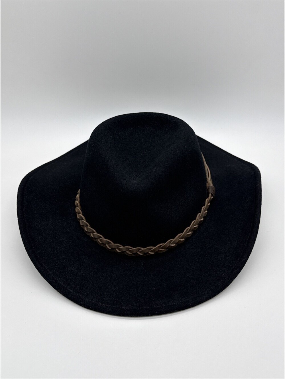 WIND RIVER BY BAILEY MEN'S SWITCHBACK FELT WESTERN FASHION HAT Black Size Small